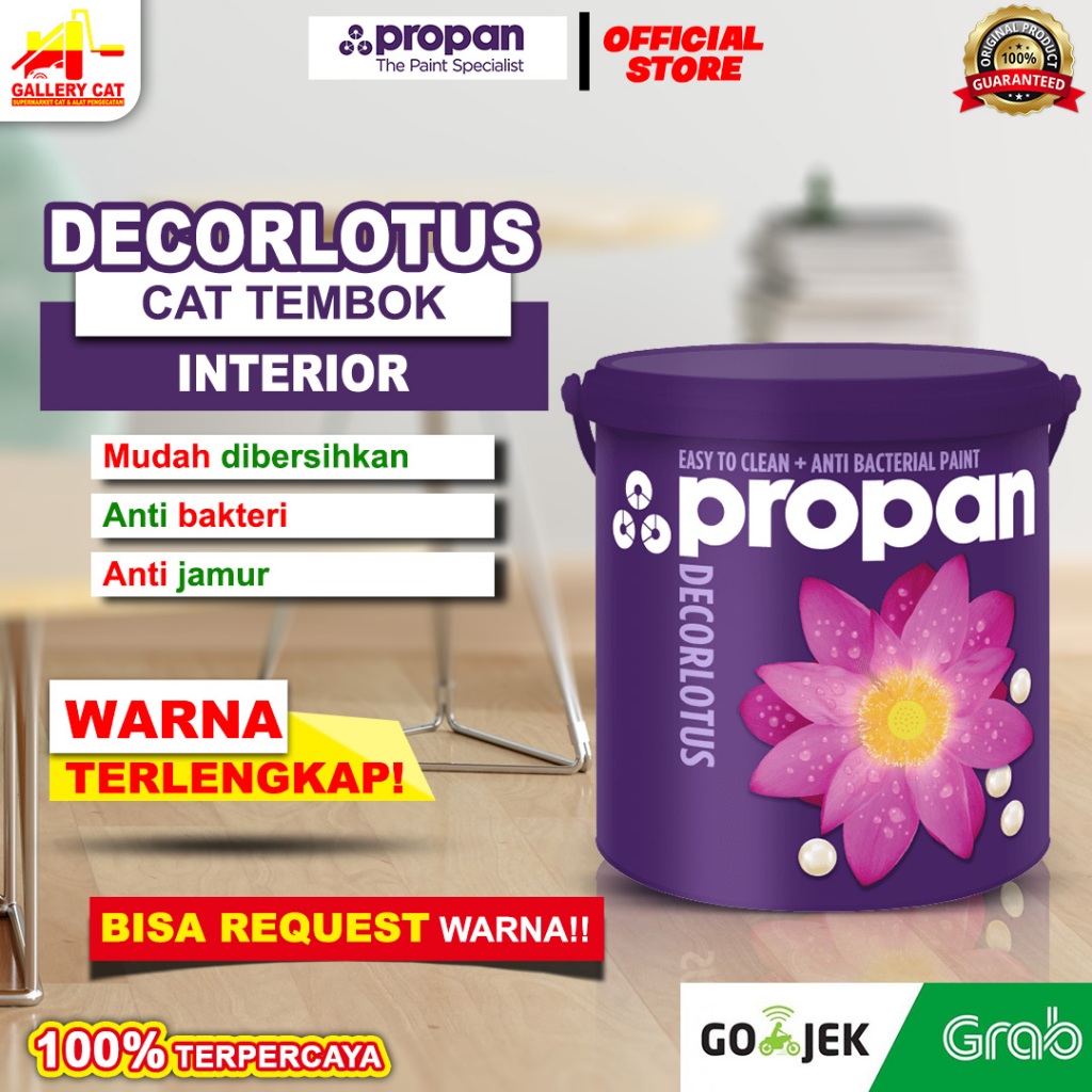 propan decorlotus 2.5L – cat tembok interior anti noda