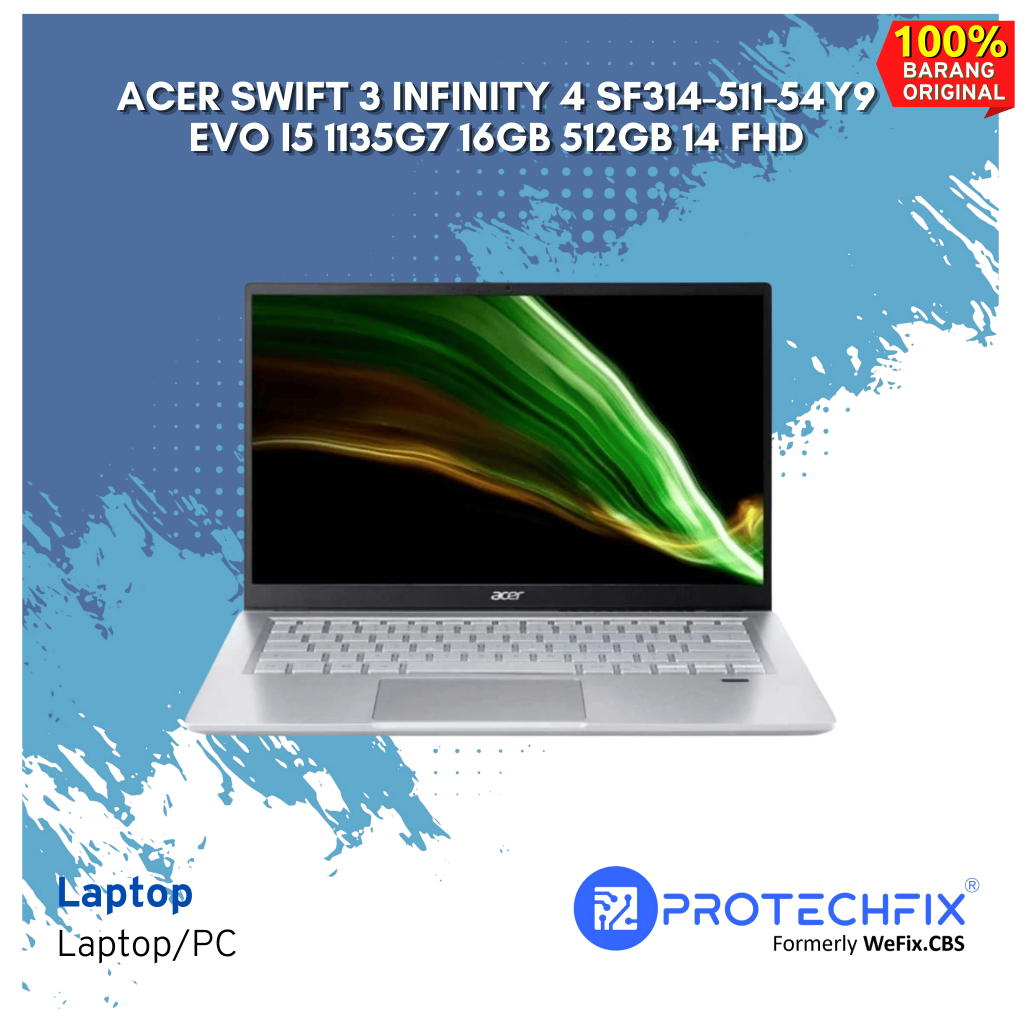 ACER SWIFT 3 INFINITY 4 SF314-511-54Y9 EVO i5 1135G7 16GB 512GB 14 FHD