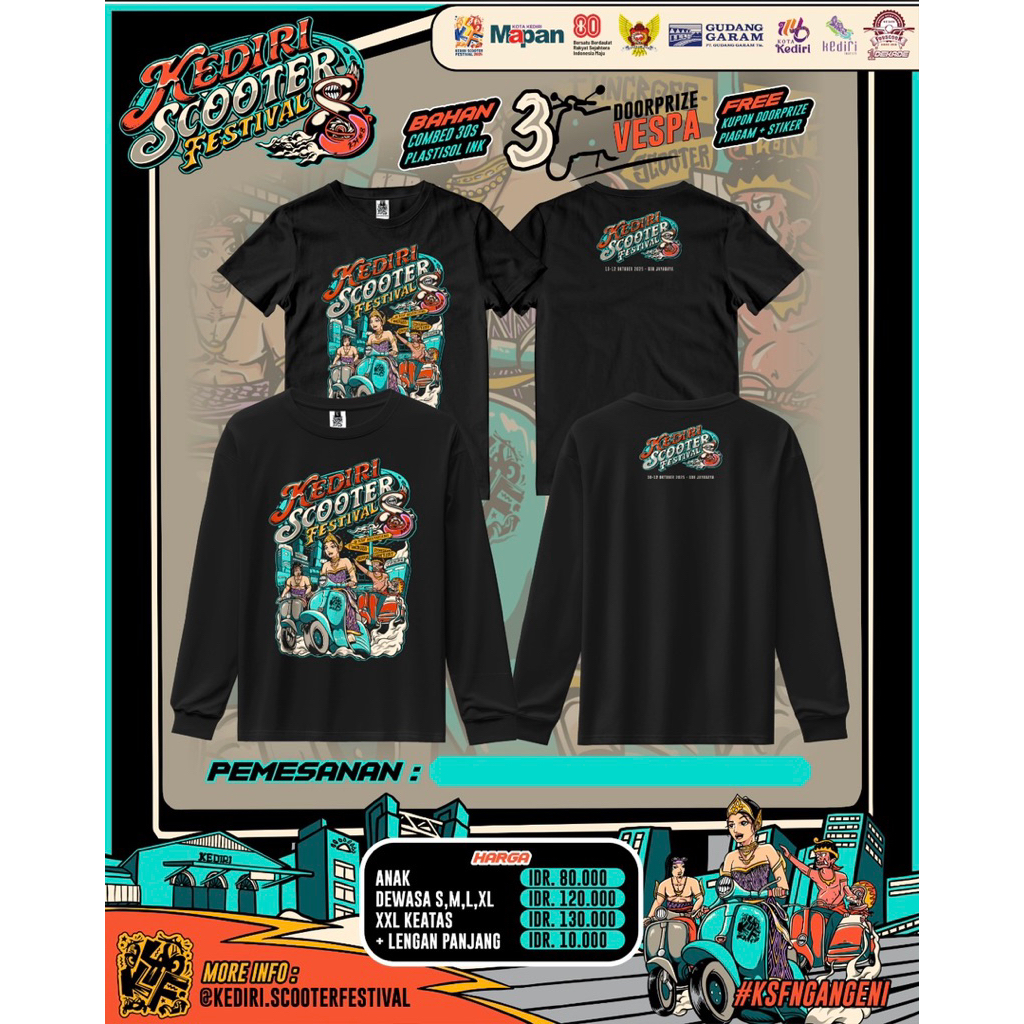 Ofc T-Shirt Merchandise Kediri Scooter Festival-KSF8