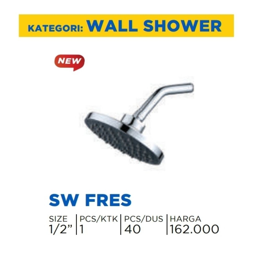 Wall Shower Onda SW FRESH / Wall Shower Tanam Onda / Wall Shower Mandi Onda SW Fresh