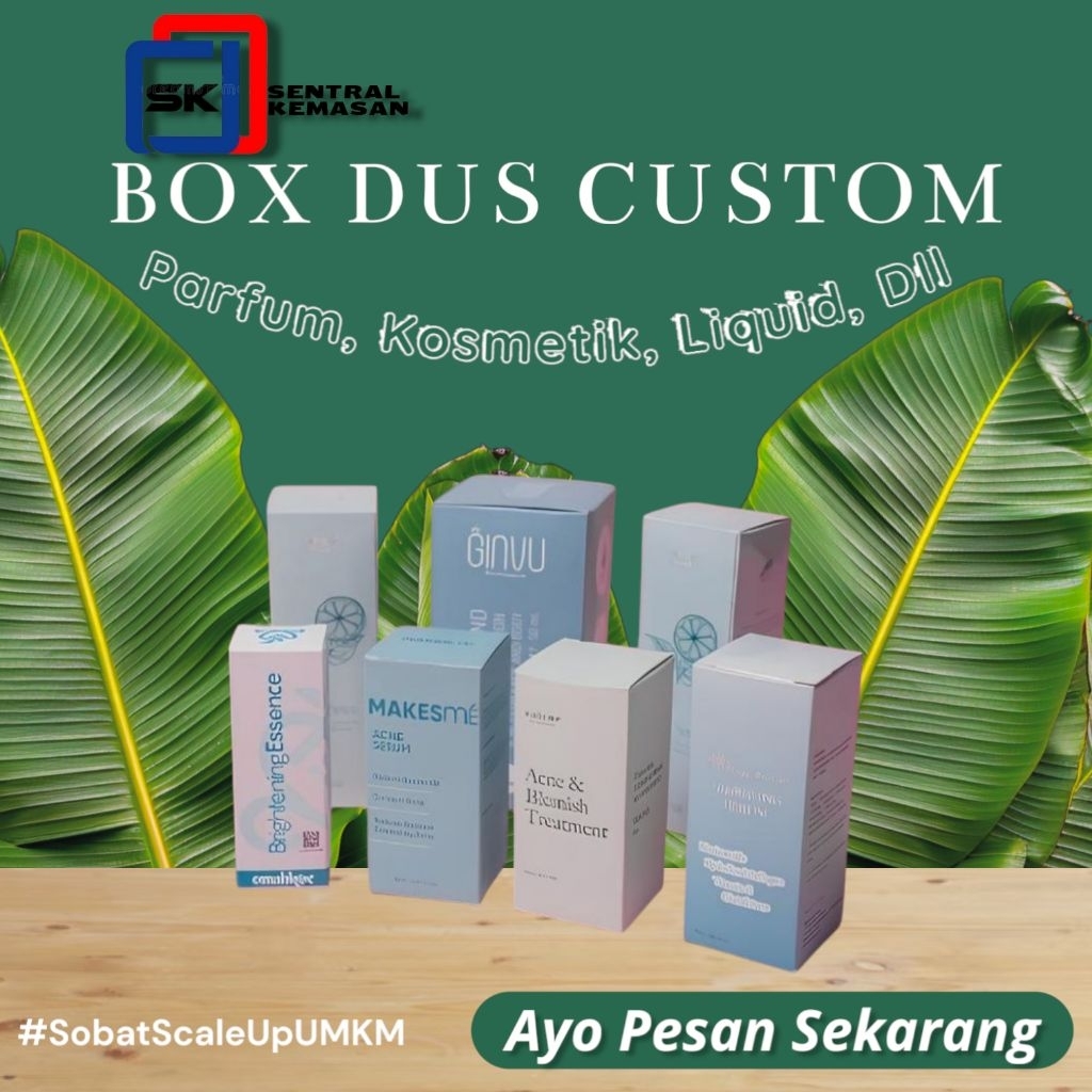 

Custom Dus Box Parfum Kosmetik Beauty Make Up Herbal