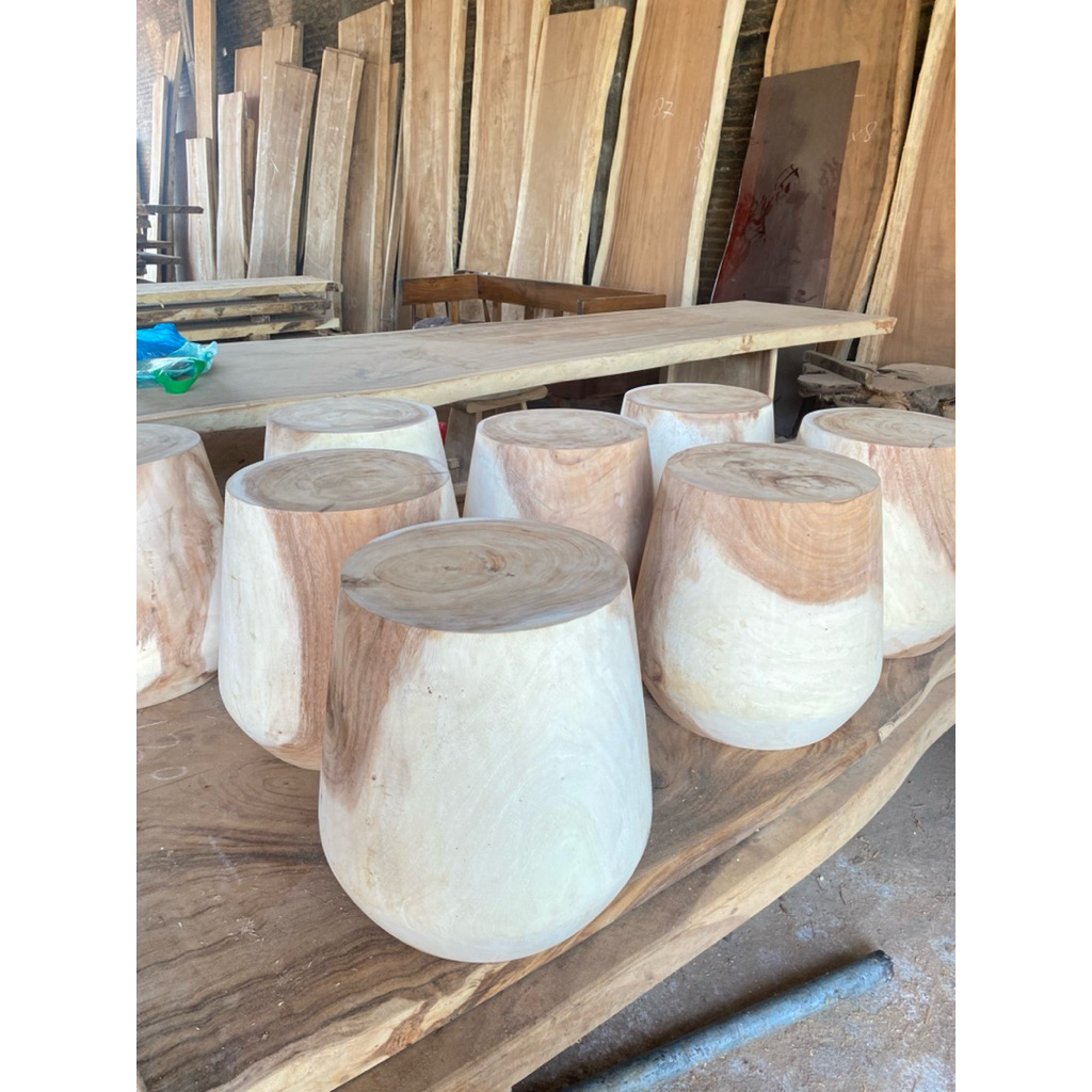 stool kayu suar/trembesi terlaris