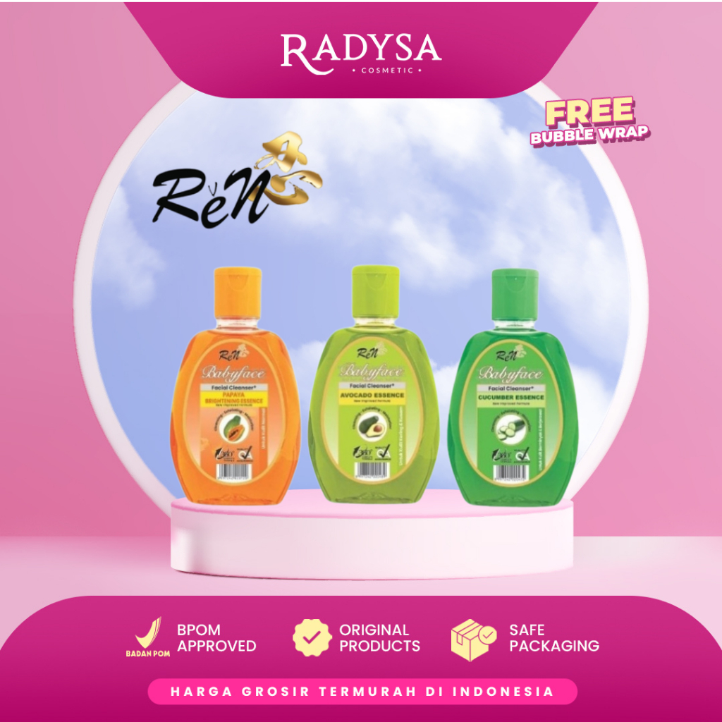 RADYSA - REN Babyface Facial Cleanser Avocado Essence & Cucumber Essence 150ml EXP - 11/2025