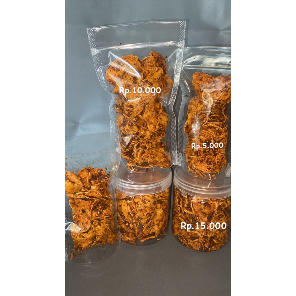 

Basreng Daun Jeruk pedas gurih