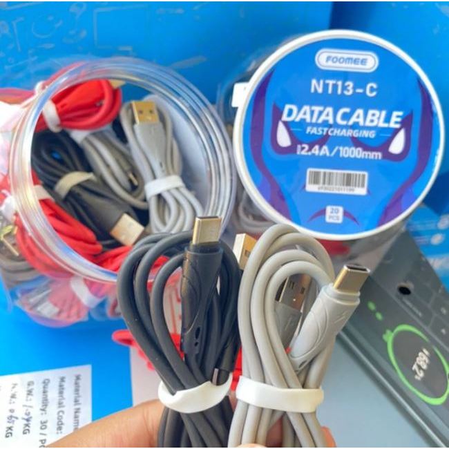 Kabel Data Foomee NT13C For TYPE-C / charger foomee 1 TOPLES (20 PCS)