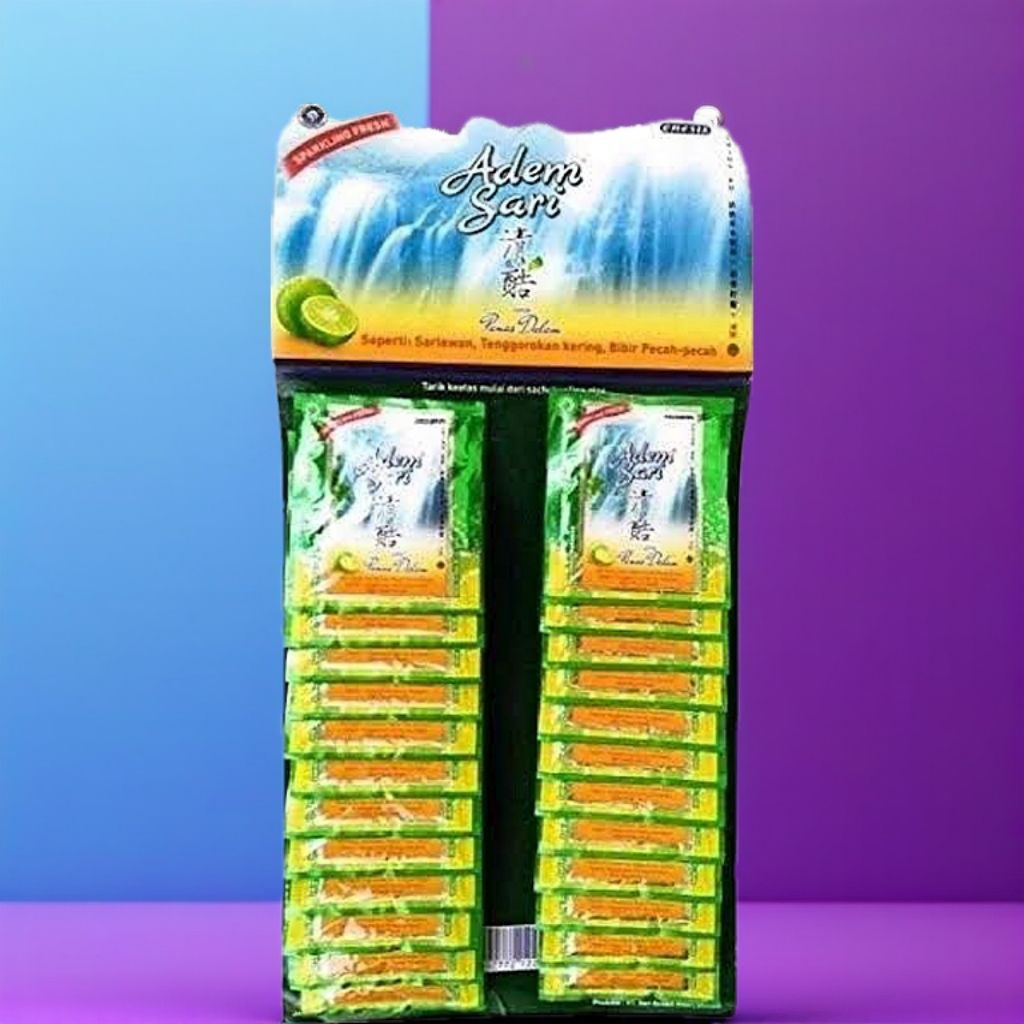 

✓Adem Sari 1 Renteng isi 24 Sachet Panas Dalam Sariawan Bibir Pecah Pecah Sakit Tenggorokan Bibir Melatup