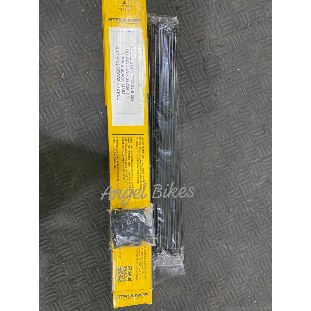 Ruji Jari jari Sepeda Strummer 292 mm Stainles Niple Strummer Original