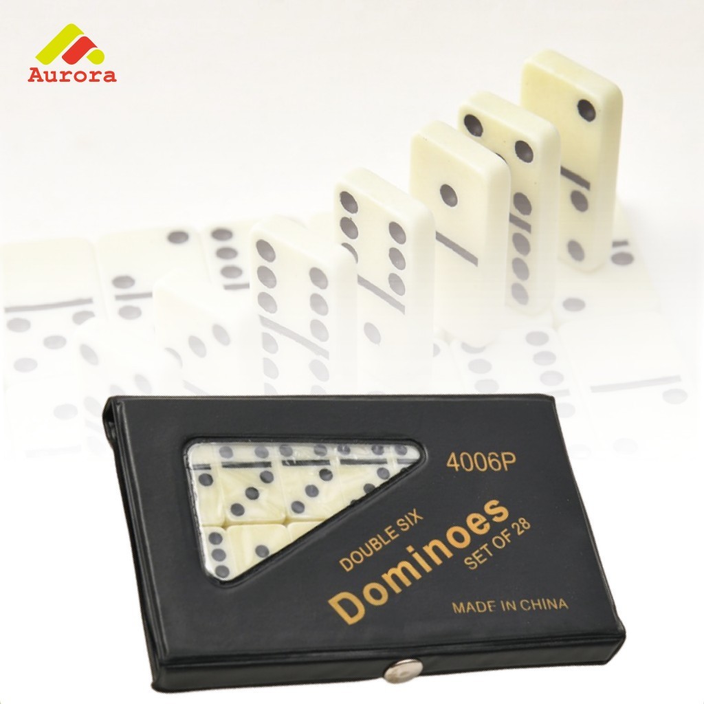 Batu Domino Set 28PCS Premium Tebal - Gaple Domino Original Untuk Kumpulan Keluarga & Kafe