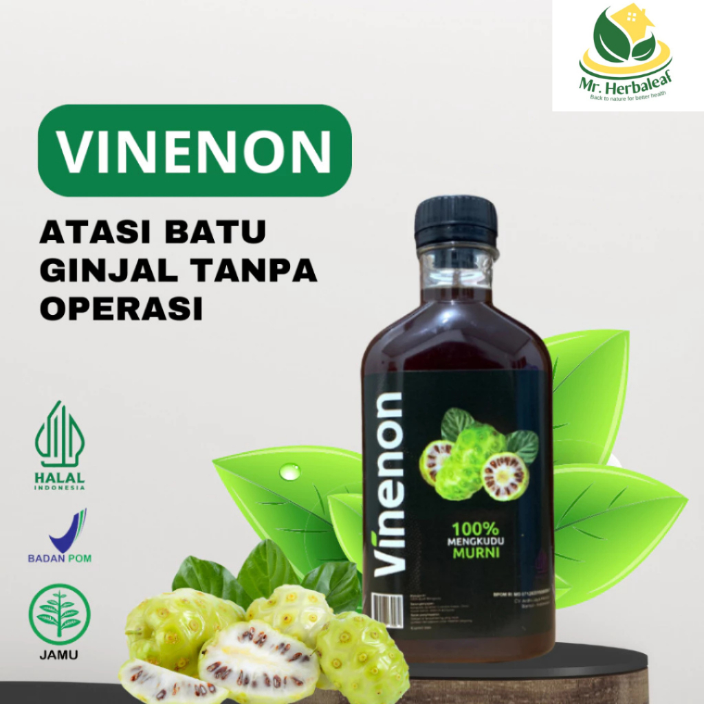 

VINENON Cuka Mengkudu Ampuh Hancurkan Batu Ginjal sampai Tuntas | Solusi Asam Urat BPOM-HALAL