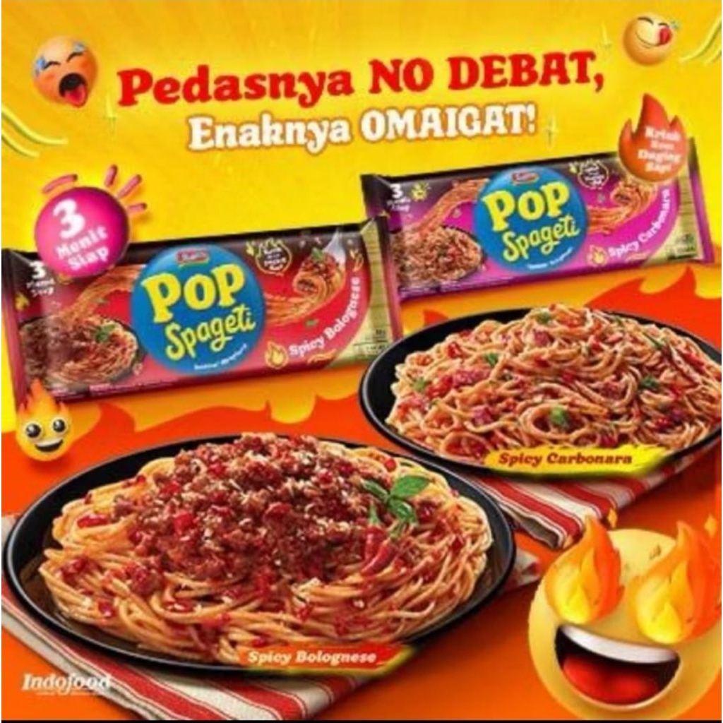 

POP Spagethi Indomie 1 Dus isi 40 Pcs Rasa Spicy Carbonara