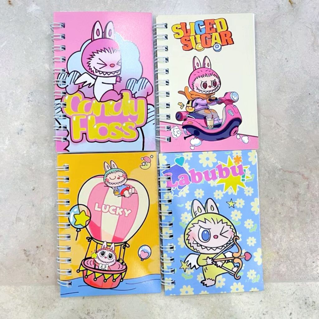 

NOTEBOOK KARAKTER LABUBU | NOTEBOOK UKURAN A7 | NOTEBOOK MINI VIRAL LABUBU