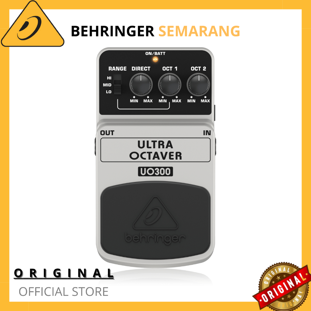 BEHRINGER UO300 / Ultra Octaver Efek Gitar / 3-Mode Octaver Effects Pedal