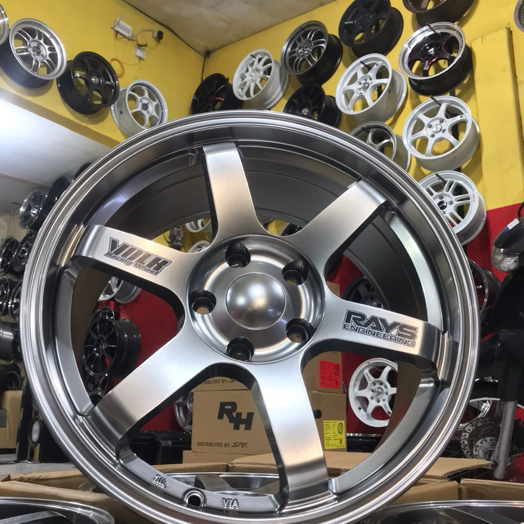 Velg TE37 Hyper Black R17 Baru