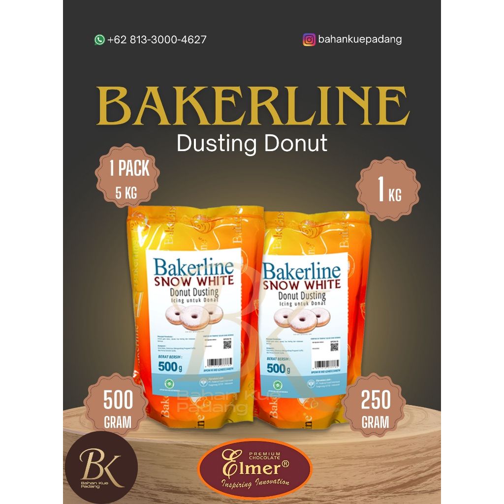 

Bakerline Snow White Dusting Donat / Gula Mint Repack – Kemasan 1 Kg, 500 gr, dan 250 gr