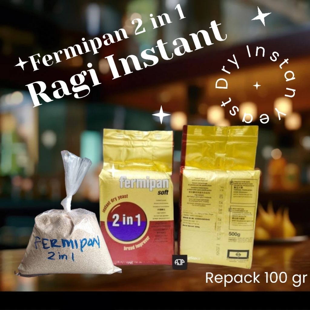 

FERMIPAN Soft 2 in 1 Ragi Instant Import / IDY / Instant Dry Yeast | Repack 100 gr