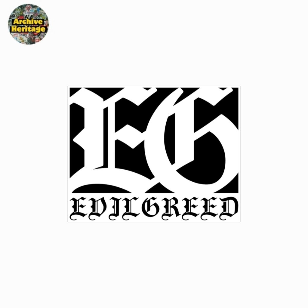 

sticker Evilgreed records label band hardcore metal stiker