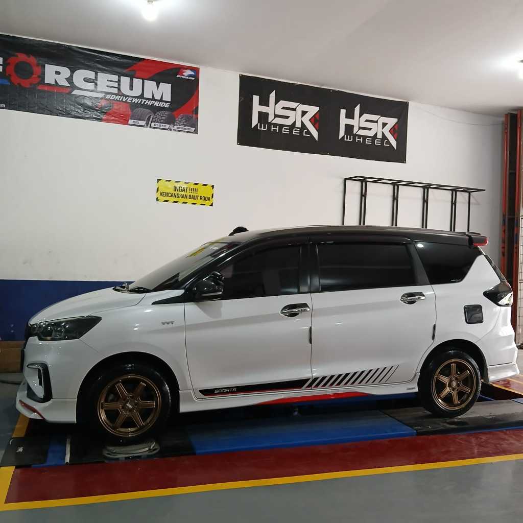 Paket Velg Dan Ban Mobil Suzuki Ertiga Pakai Velg HSR MINAS Ring 16 Ban Forceum Octa 205/55 R16