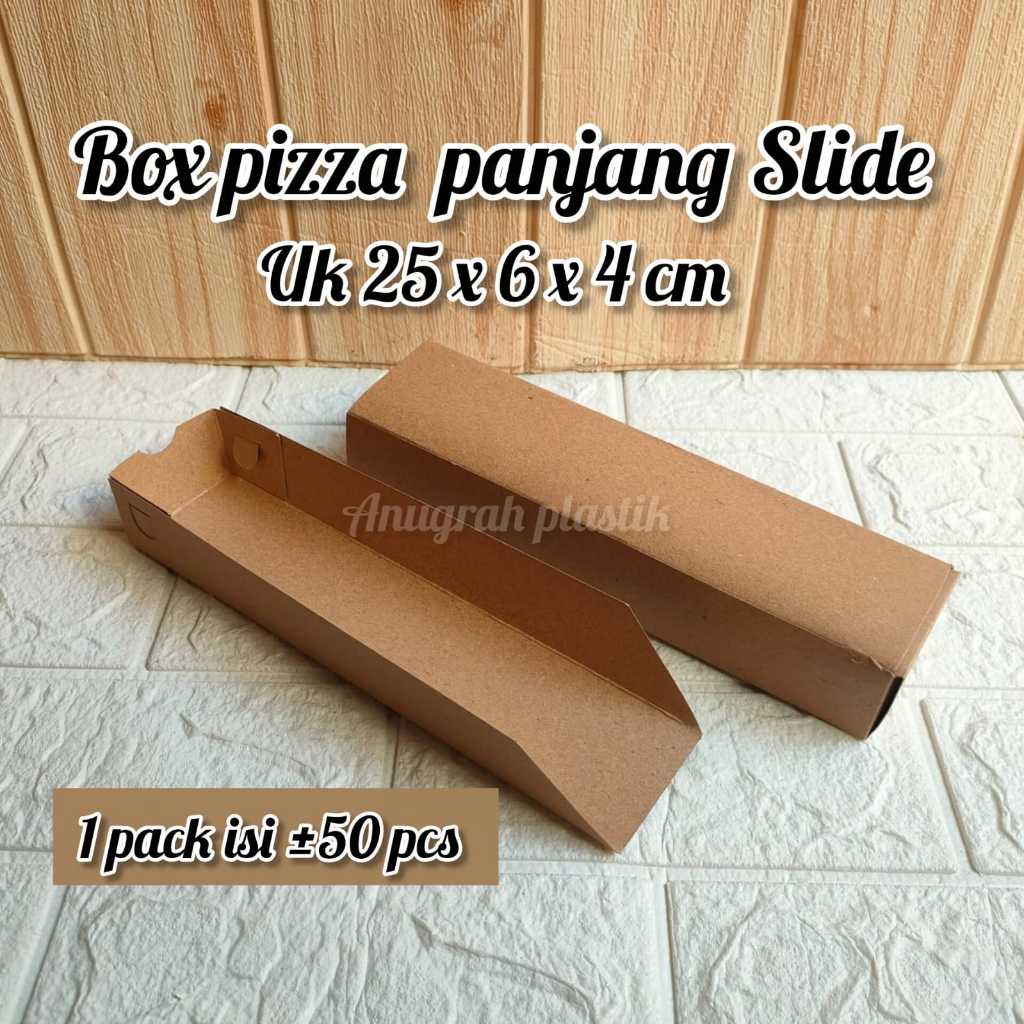 Box pizza panjang / Kotak pizza slide panjang PER PACK