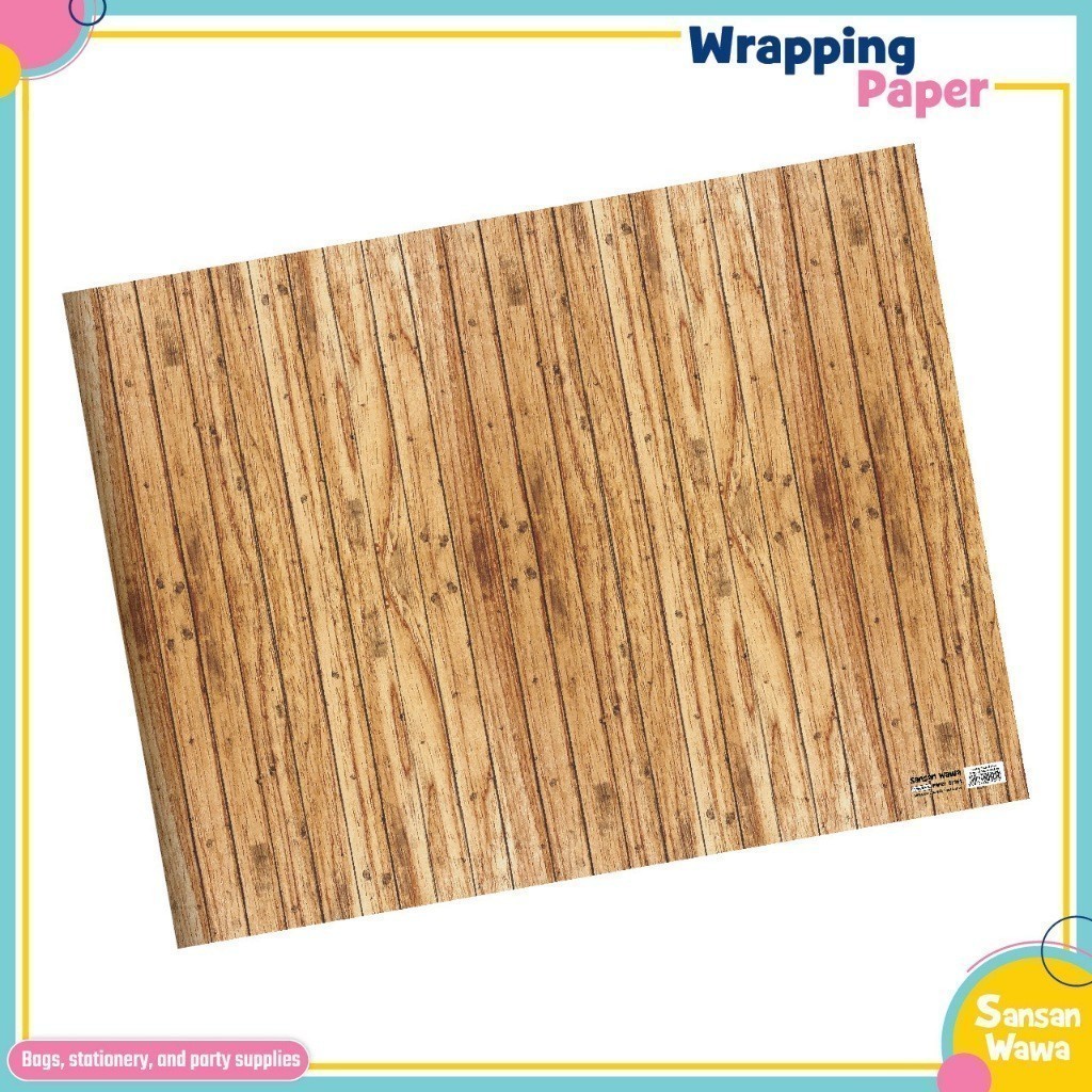 

(Paket 5 lembar) Motif garis Kertas Kado uk standar Sansan Wawa - wrapping paper gift untuk birthday ulang tahun pesta wedding