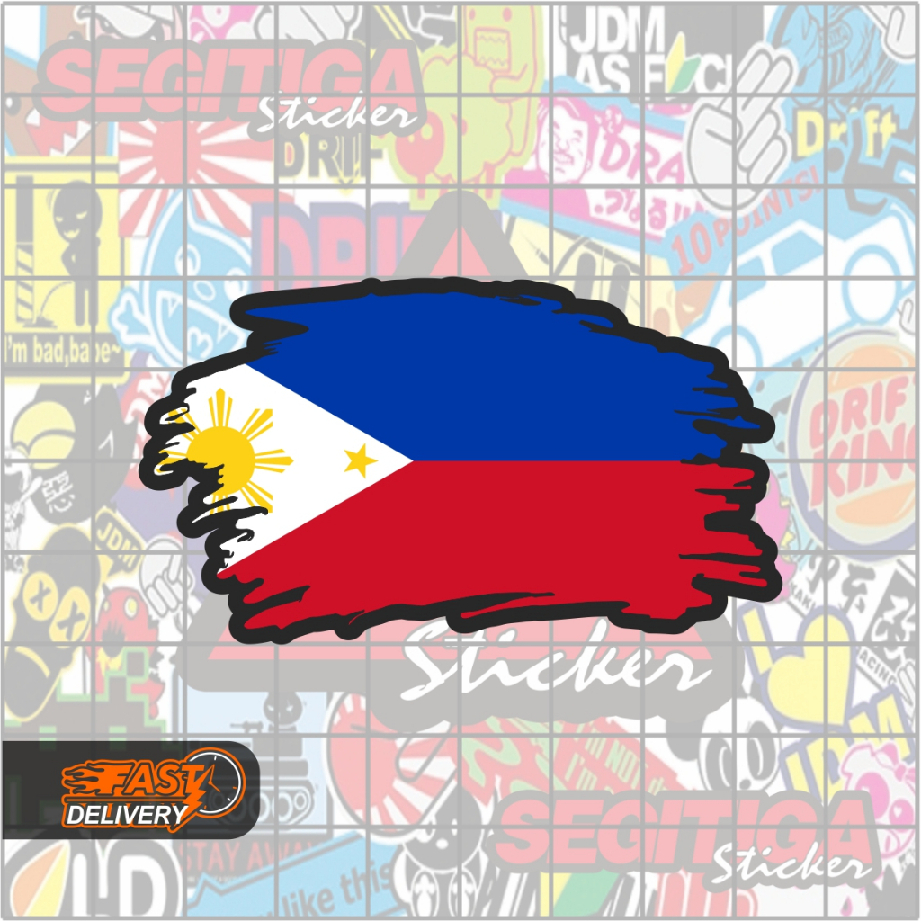 

Sticker Bendera Filipina Ukuran 7 x 4 Cm