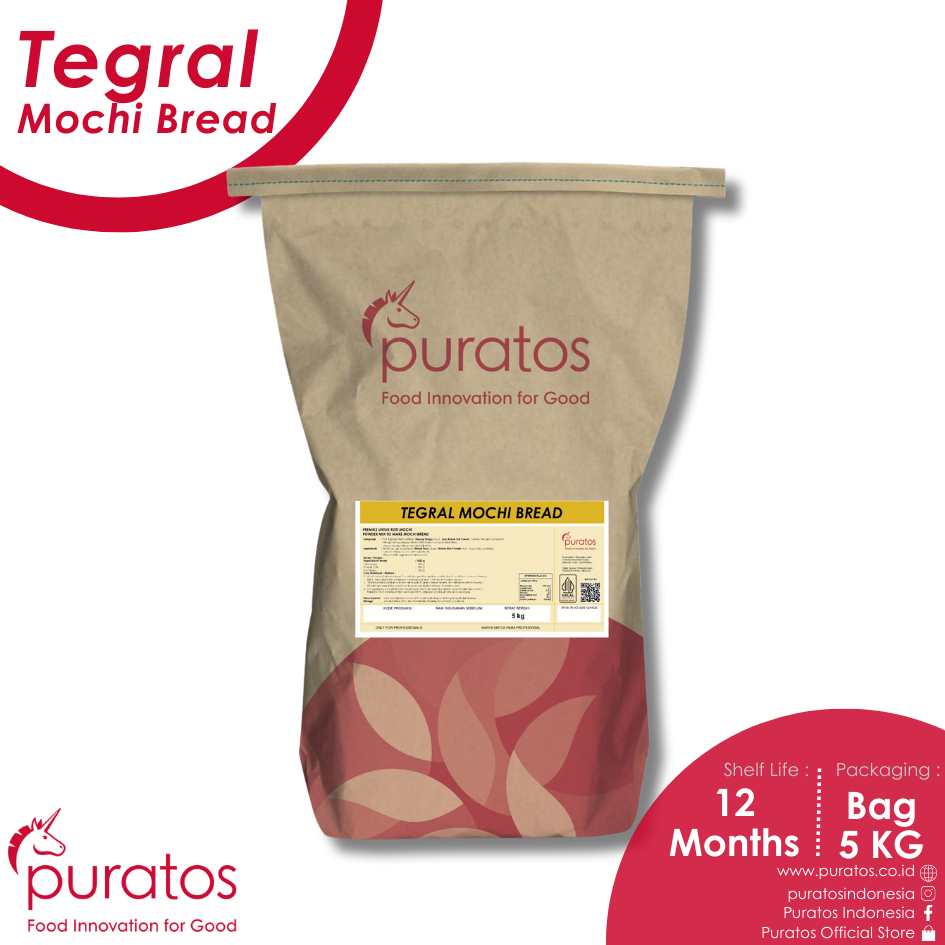 

Puratos Tegral Mochi Bread / Premix Kue / Premix Mochi - 5Kg