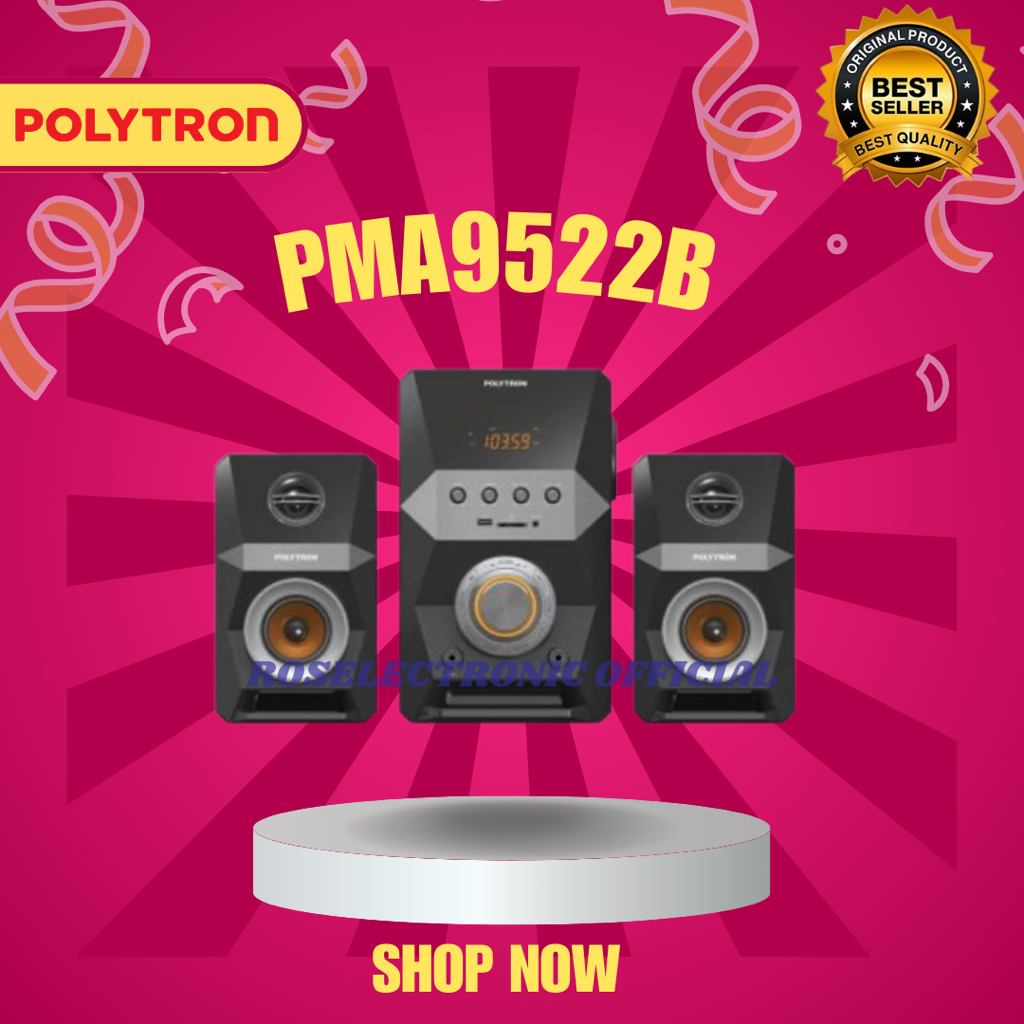 POLYTRON Bluetooth Speaker Multimedia Karaoke PMA9522B/PMA-9522B/PMA 9522B/Polytron Speaker Karaoke