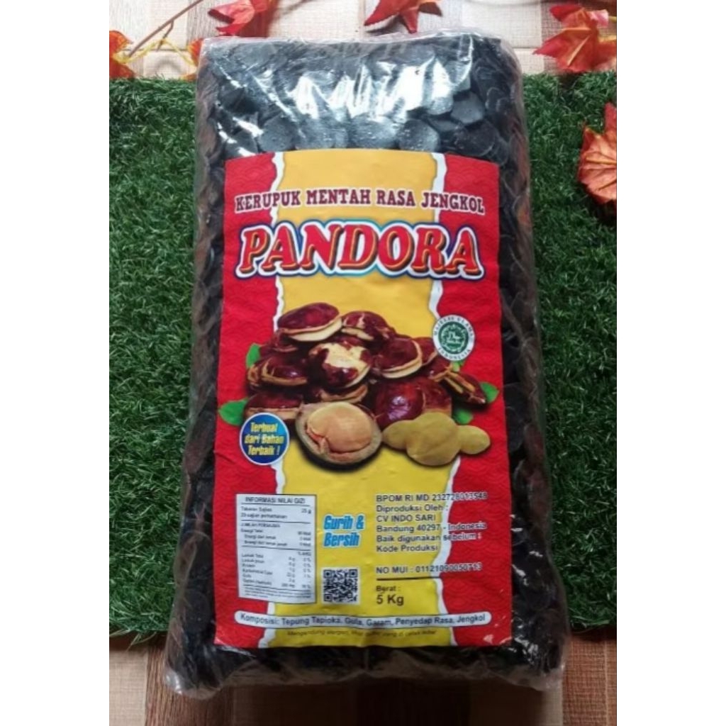 Pandora Kerupuk Jengkol Mentah Kripik Hitam Kerupuk Kiloan