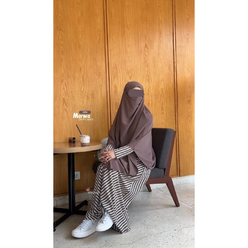 [READY] MARWA DRESS BY KHUMAAZ/GAMIS KNIT SYARI/ GAMIS CANTIK SALUR BAHAN KNIT/ GAMIS TERBARU/ GAMIS