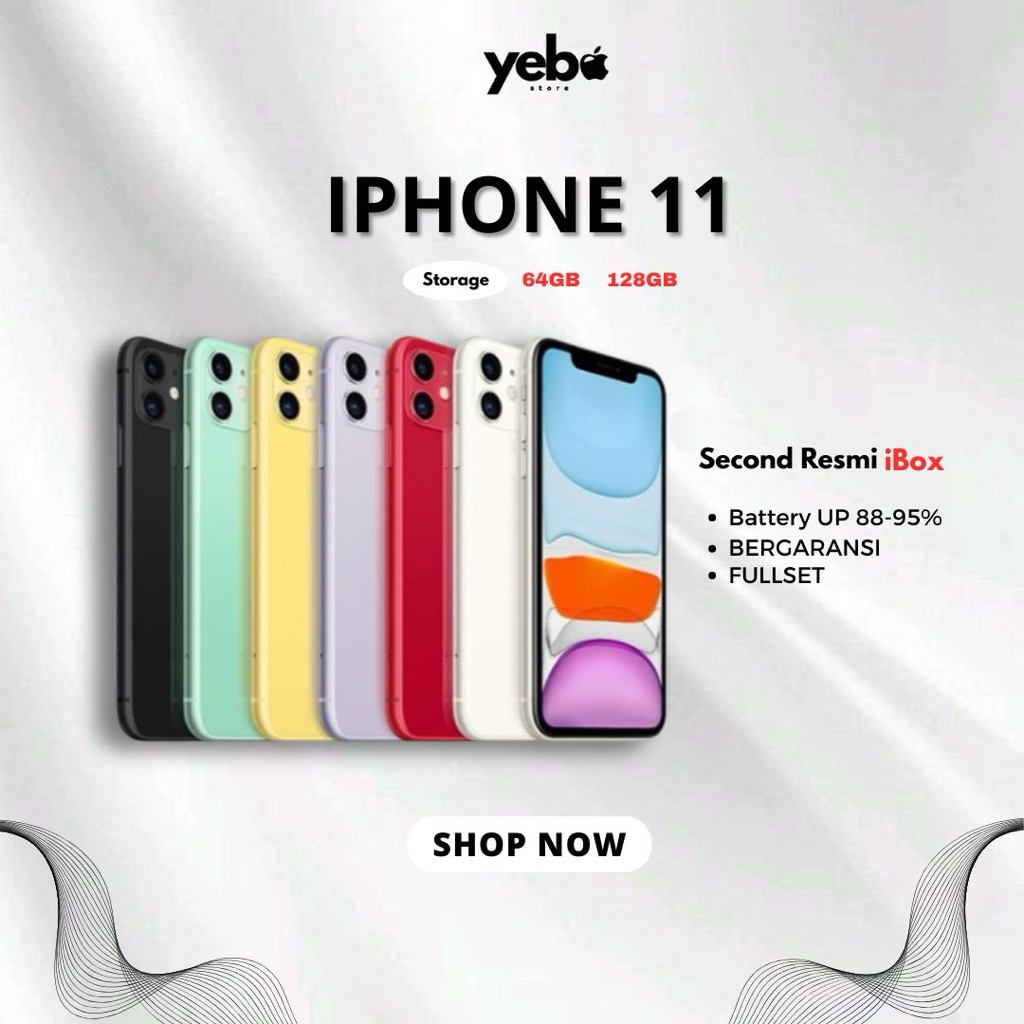 iPhone 11 64 128 GB second iBox Resmi