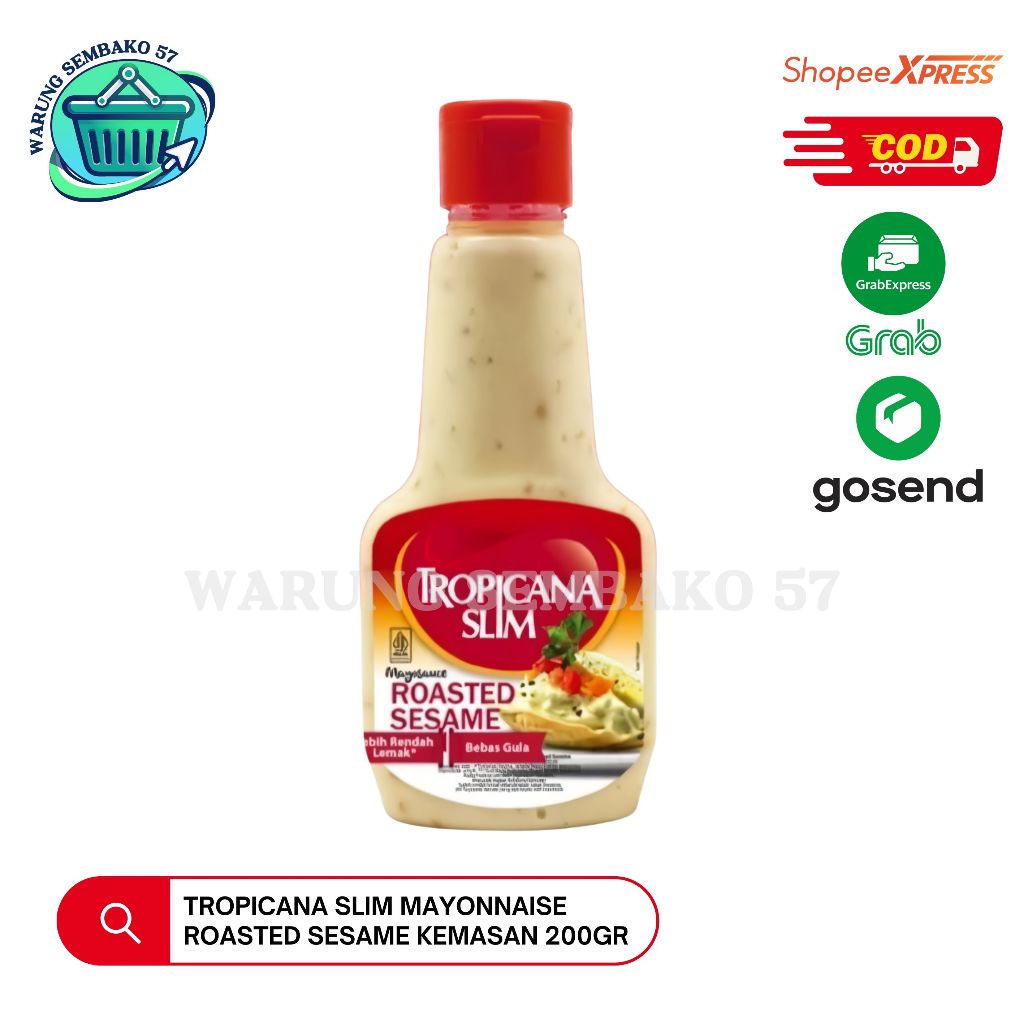 

Tropicana Slim Mayonnaise Roasted Sesame Kemasan 200gr
