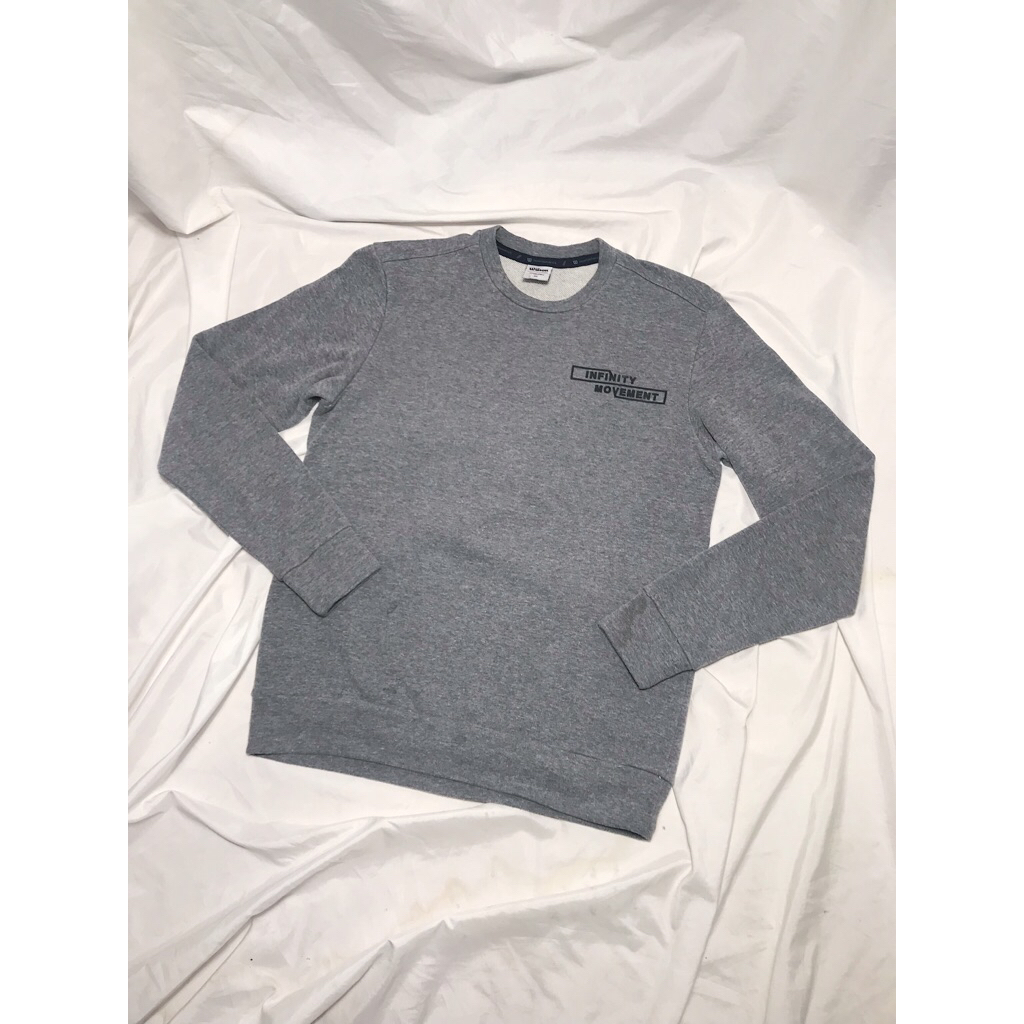 Nego Boskuu > Wilson Basic Sweatshirt Original - Dark Grey (Outfit/Pakaian)|Preloved/2nd/Second/Beka