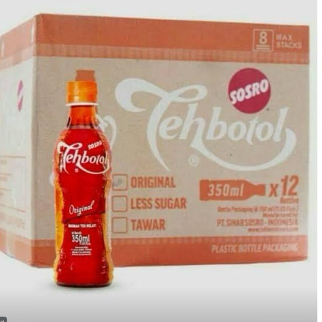 teh botol 1 dus isi 12 350ml