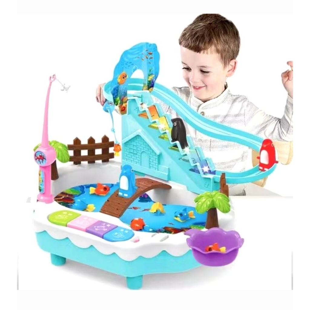 Preloved Mainan anak & Keluarga Mesin Pancingan Ikan - Fishing Game Hero 2 in 1