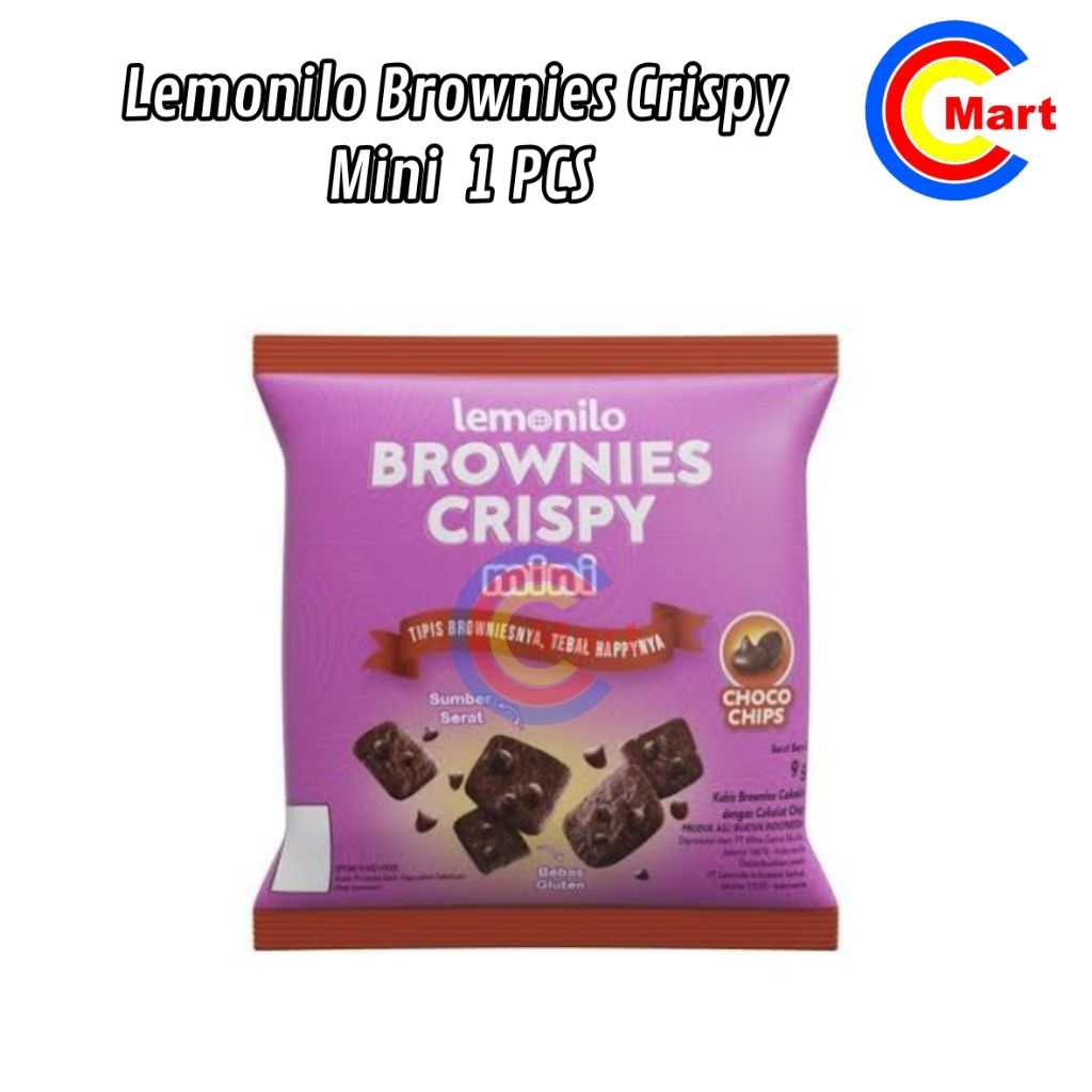 

[1 PCS] LEMONILO BROWNIES CRISPY MINI CHOCO CHIPS 9 GR COKELAT