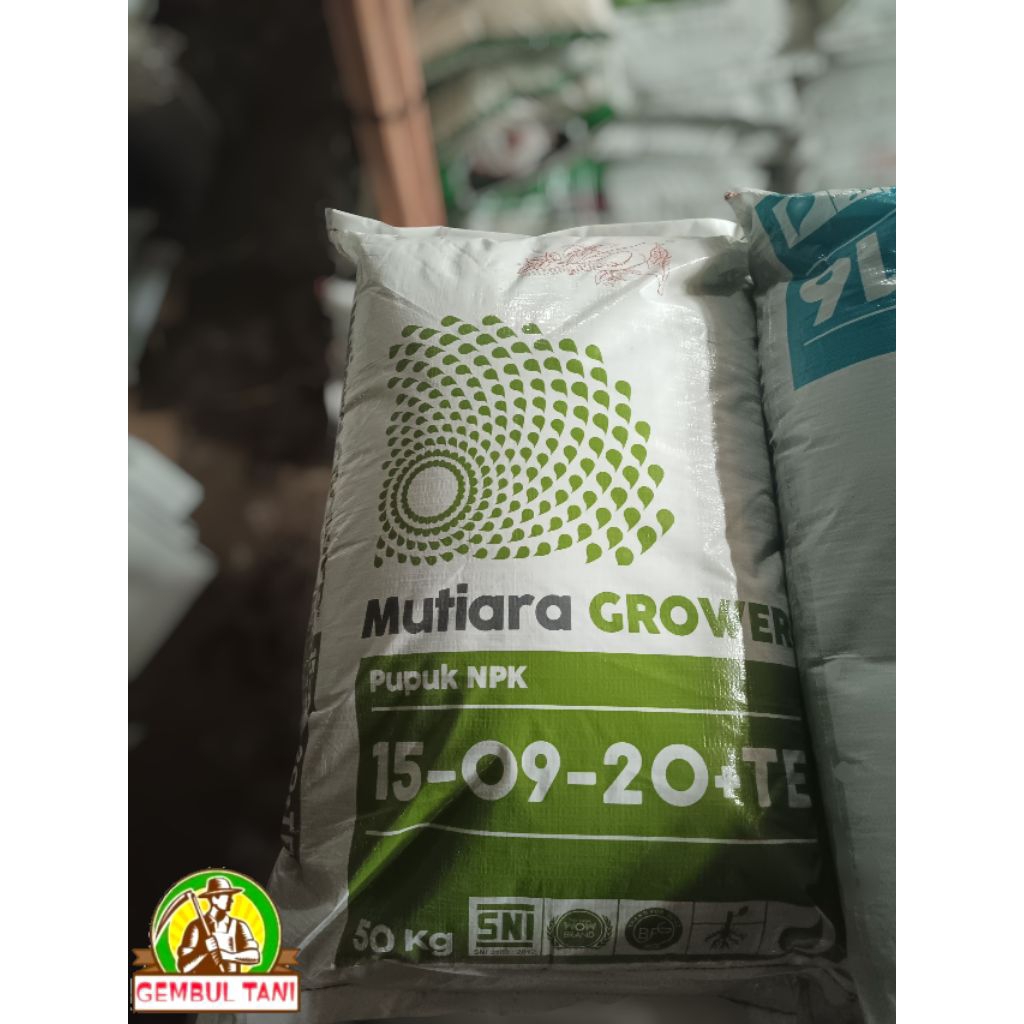 Mutiara GROWER ® - Pupuk NPK 15-09-20+TE (50KG).