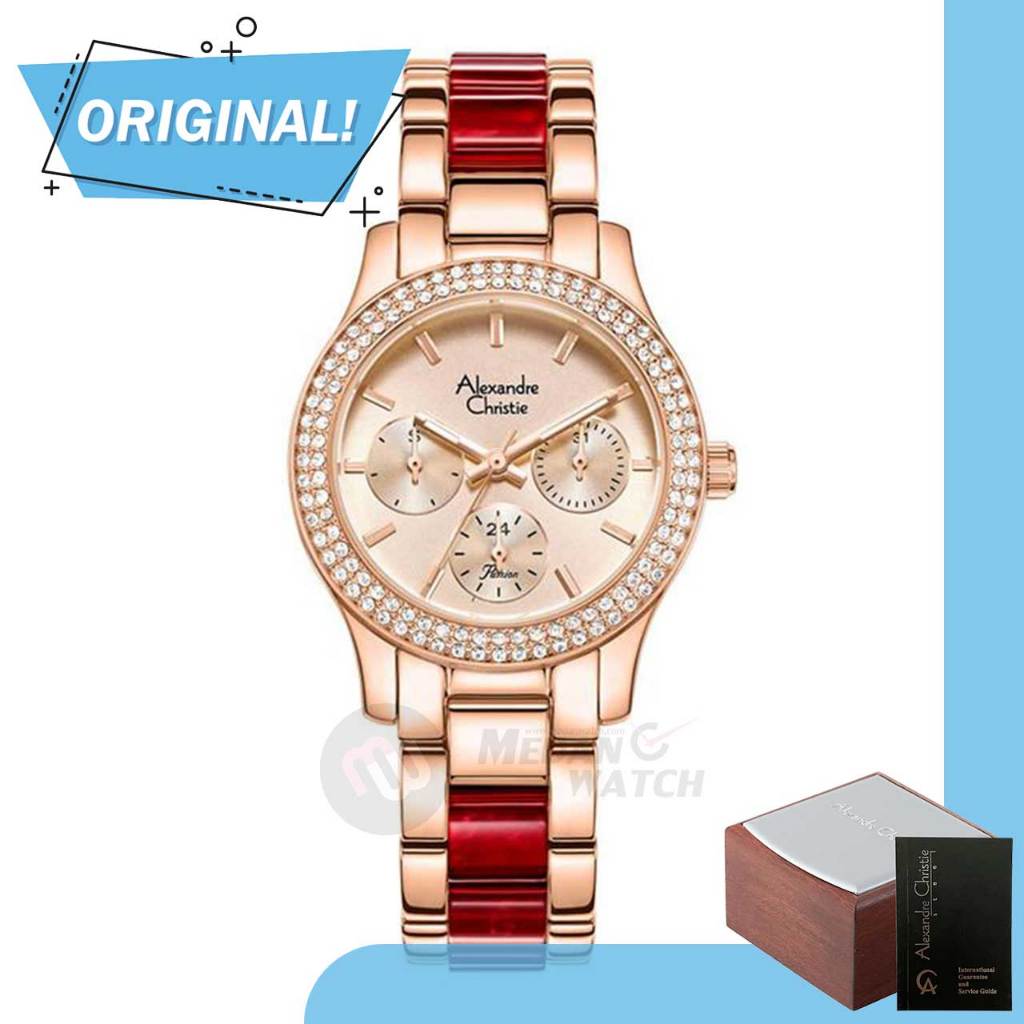 Jam Tangan Wanita Analog Alexandre Christie 2932BF AC2932 AC 2932 BF 2932 BFBRGRGRE2 Original Garans