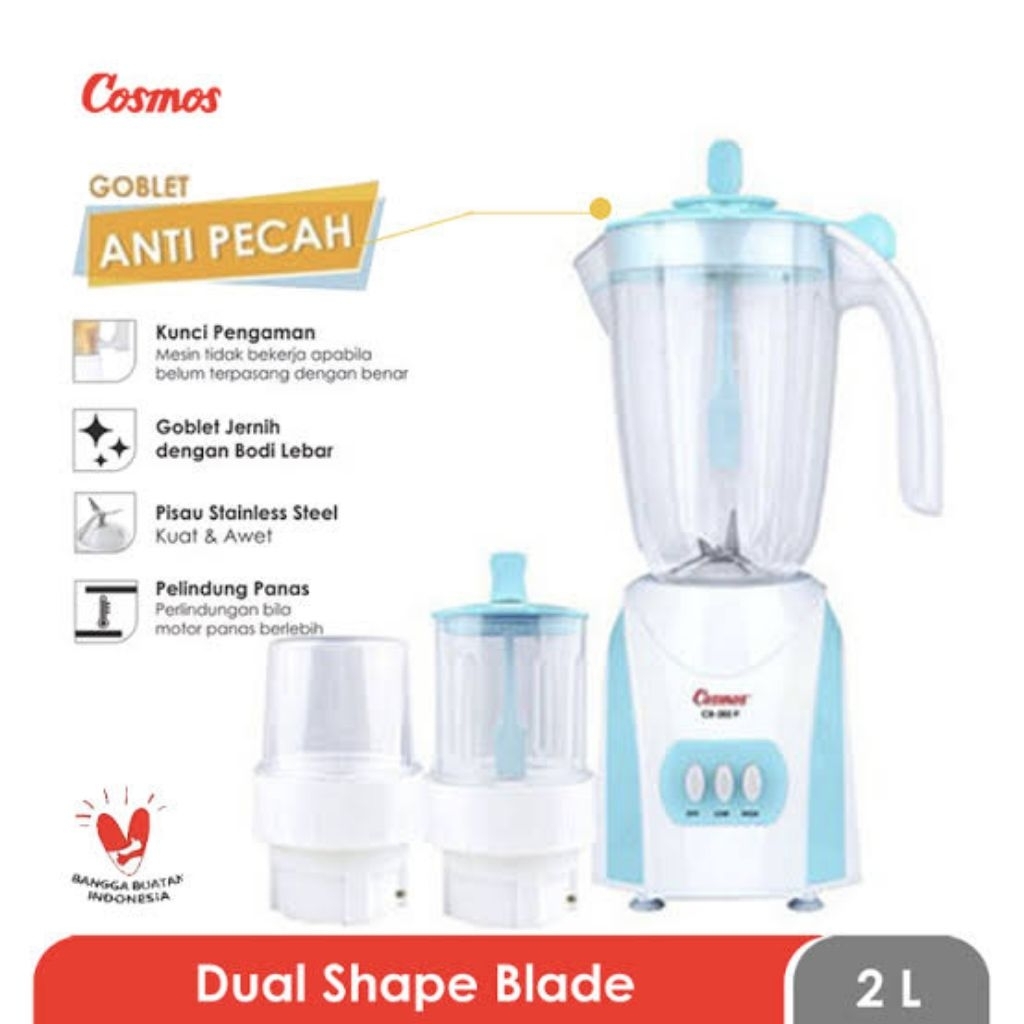 Cosmos Blender - Big Capacity - Beta Series - CB- 282 P - 2 Liter