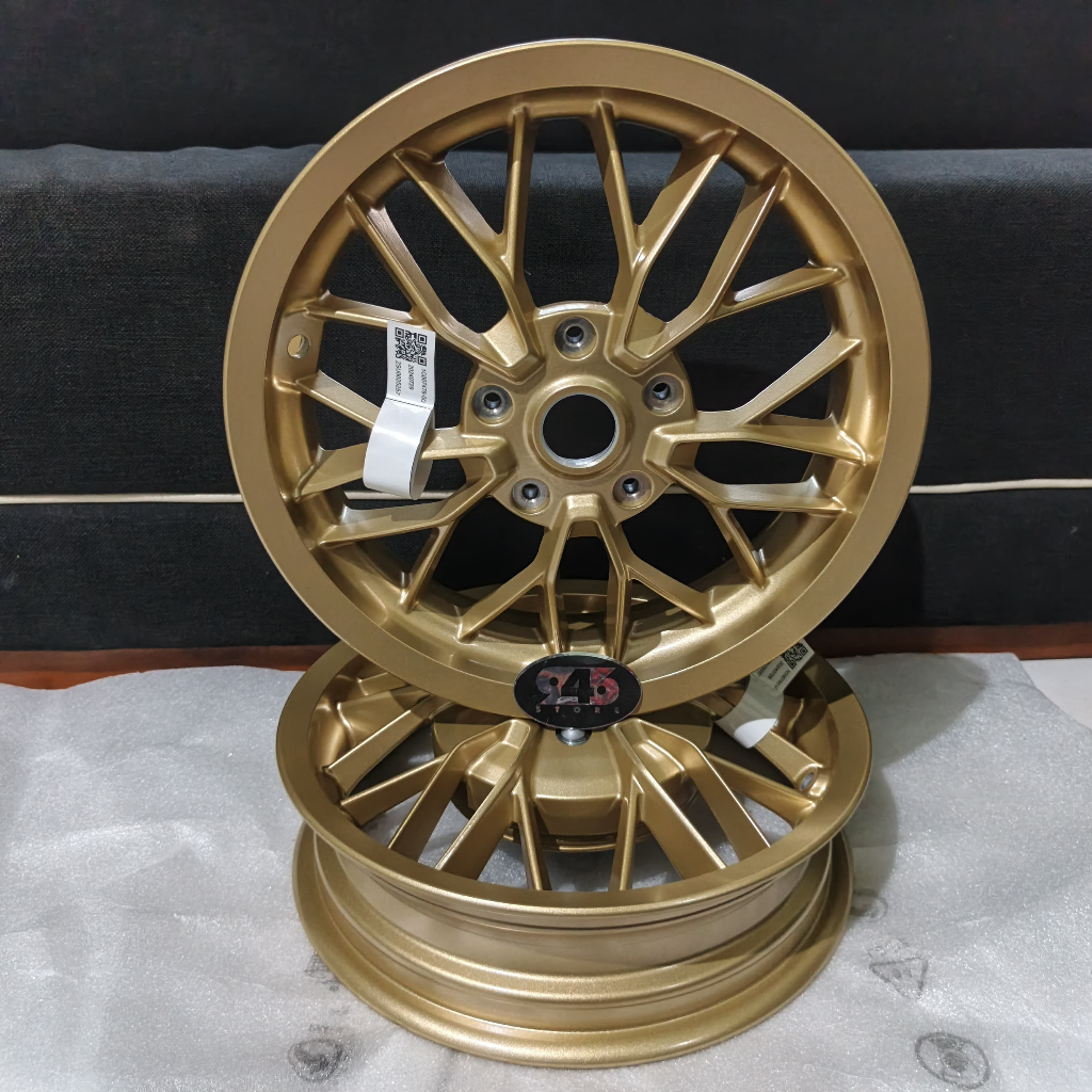 Velg Vespa Sprint / Primavera Y Spoke Gold Ring 12 Accesories Original Piaggio