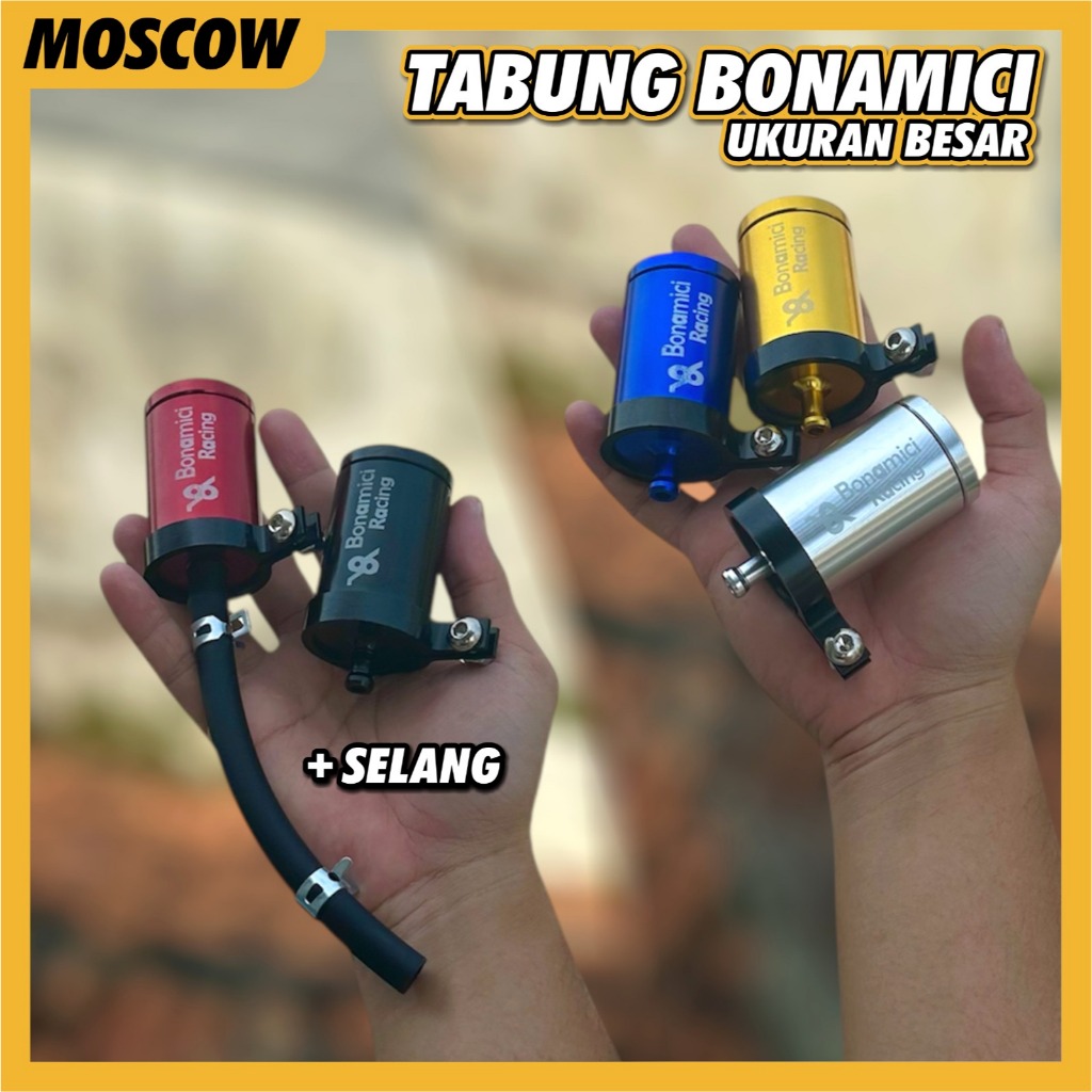 TABUNG MINYAK REM BIG BONAMICI TABUNG MASTER REM ATAS / DEPAN ORIGINAL FULL CNC IMPORT + SELANG KLEM