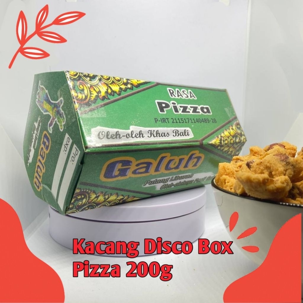 

Kacang Disco Galuh Box 200g – Oleh Oleh Khas Bali, Rasa Pizza, Camilan Renyah Halal