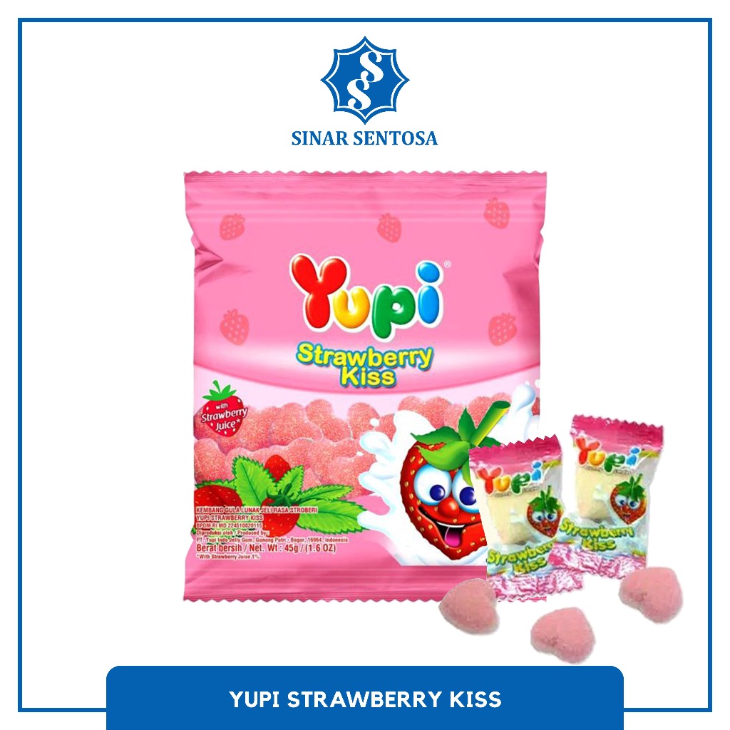 

Yupi Strawberry Kiss Permen Jelly Rainbow Rasa Buah Kenyal Manis – Original 1 Pack