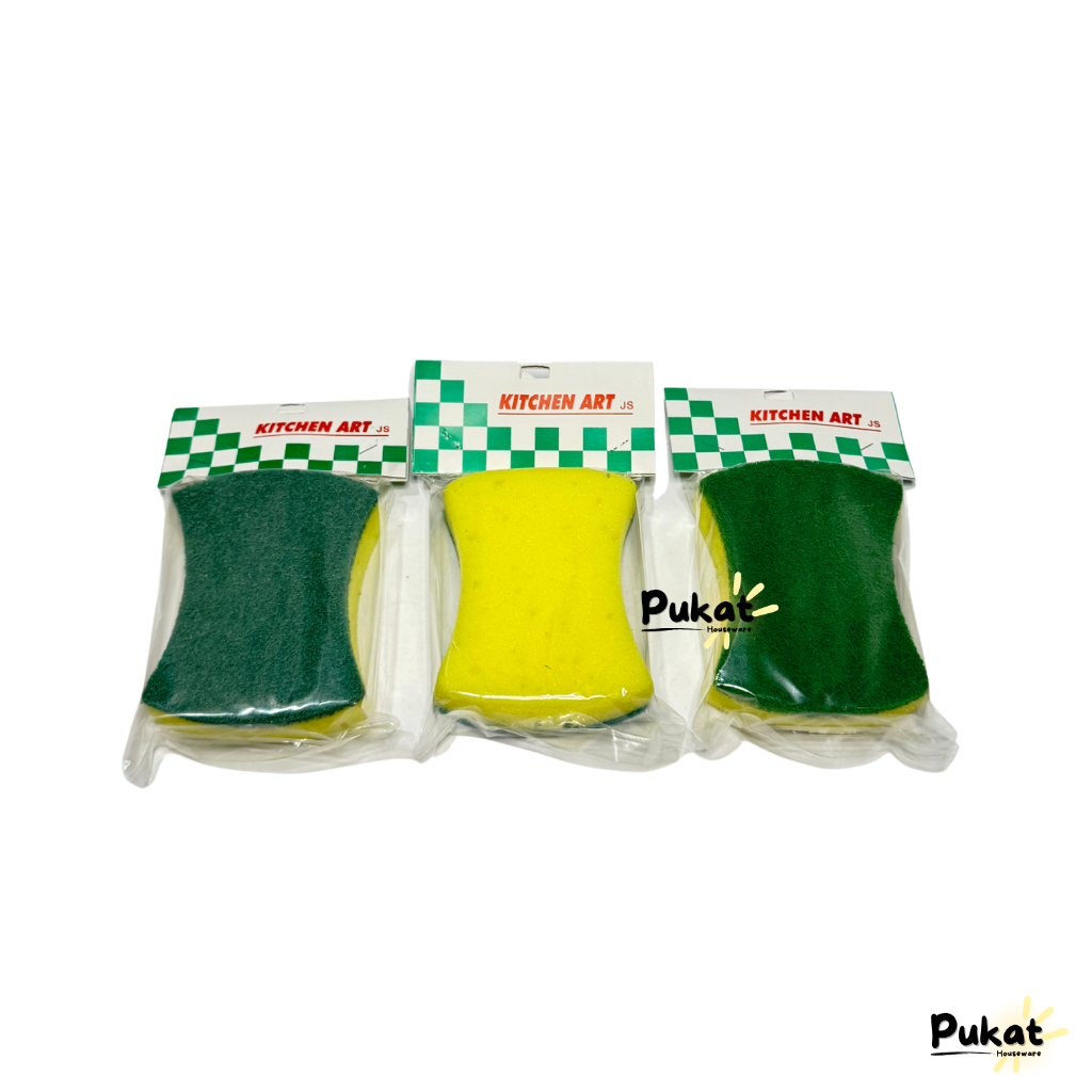 Busa Cuci Piring Lengkung / Spons Cuci Piring 2 Sisi