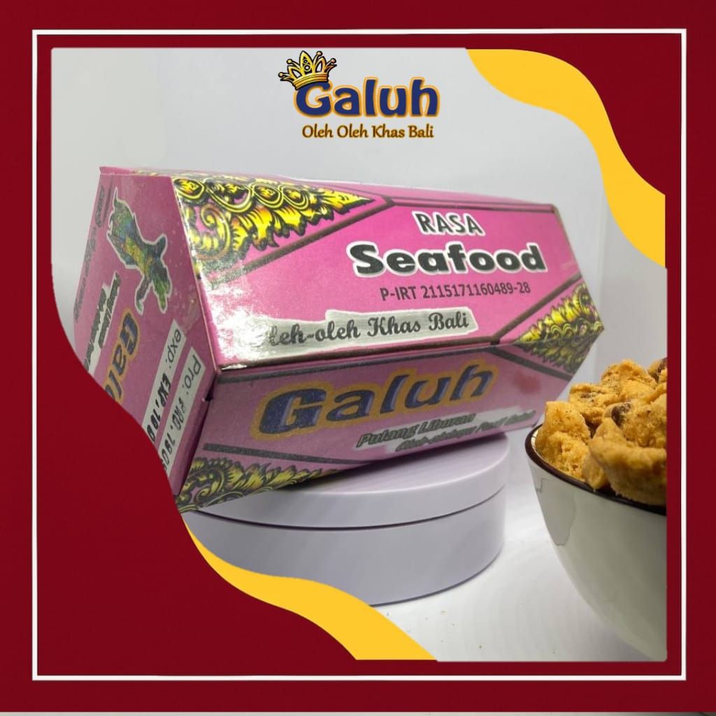 

Kacang Disco Galuh Box 200g – Oleh Oleh Khas Bali, Rasa Seafood, Camilan Murah Renyah Halal