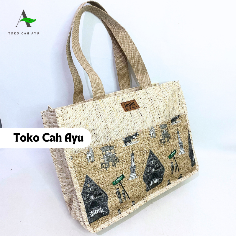toko cah ayu/tote bag bahan goni/tas jogja malioboro