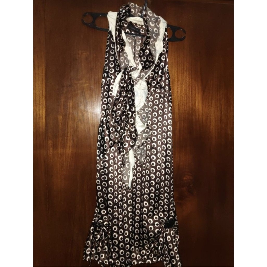 LovedbyClar | Brown Polkadot Dress