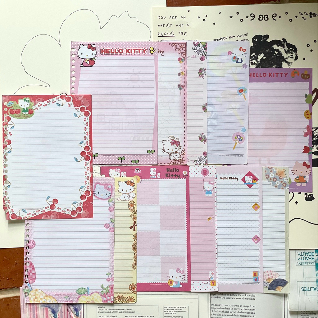 

[HARGA PER LEMBAR, MIN 5 PCS, BISA MIX] Kertas Binder/Loose Leaf Adinata Hello Kitty