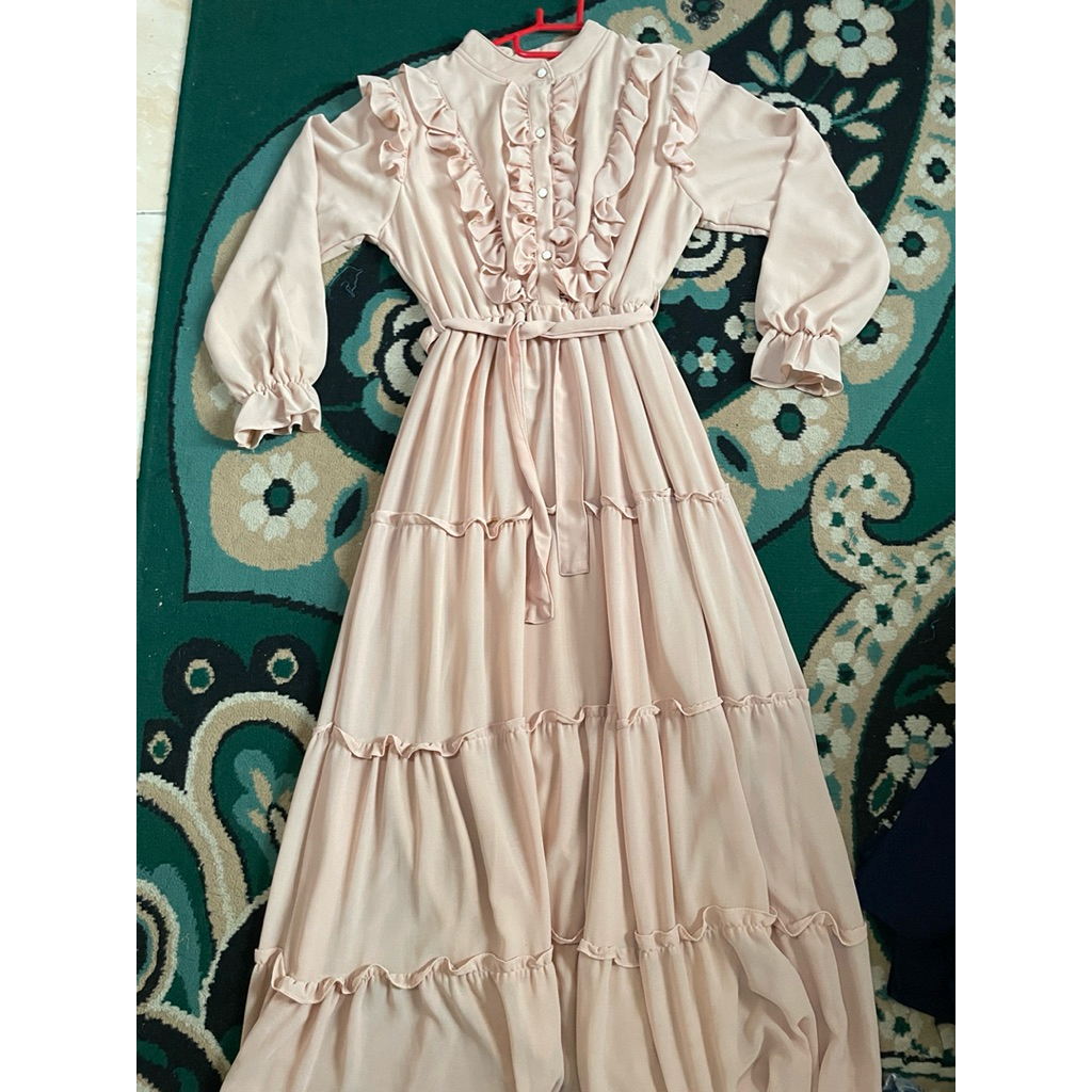 Gamis/ Dress vintage warna cream