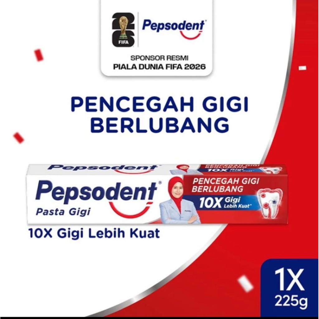 Pepsodent Jumbo 225g - Pasta Gigi Pepsodent 225g