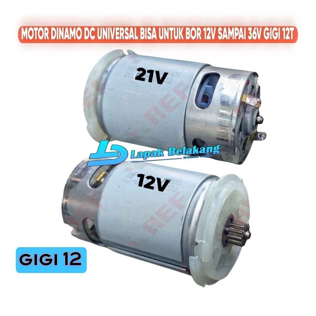 DINAMO BOR 12V-21V DINAMO RS550 MOTOR DC 12VOLT 21VOLT BOR CORDLESS / BISA UNTUK BOR BATERAI 12V SAM