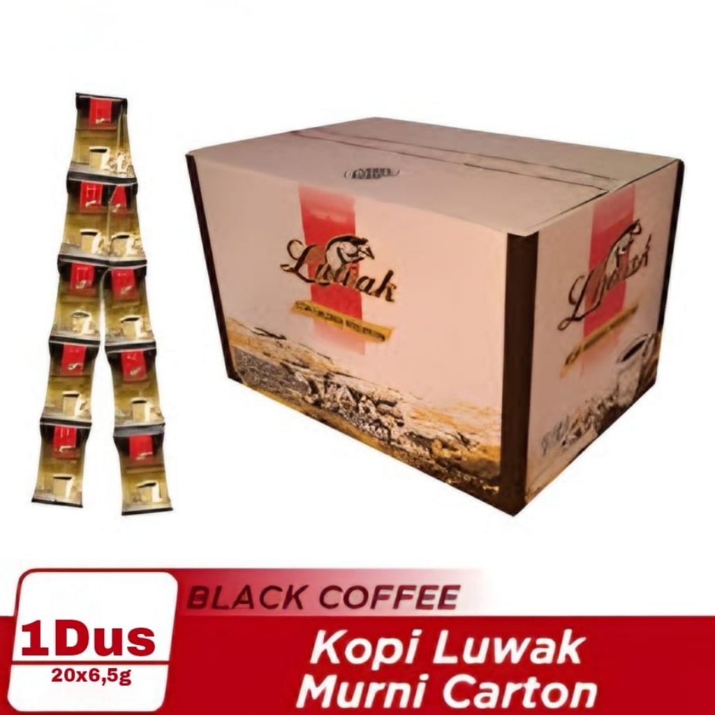 

Kopi Luwak Mini 6,5g 1Dus/Karton Isi 20Renceng
